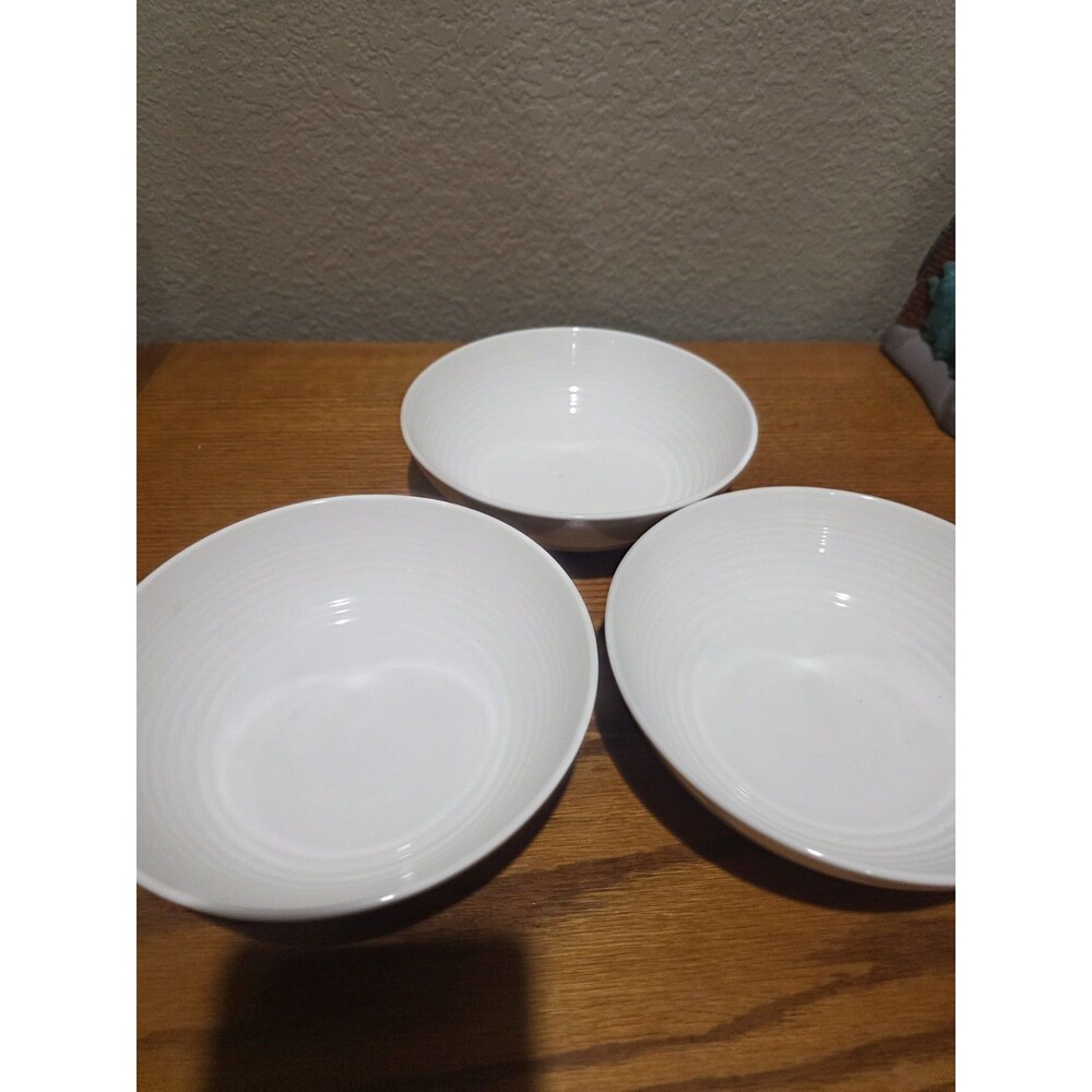 Royal Doulton Gordon Ramsay Maze Set Of 3 Luncheon Plates White Stoneware
